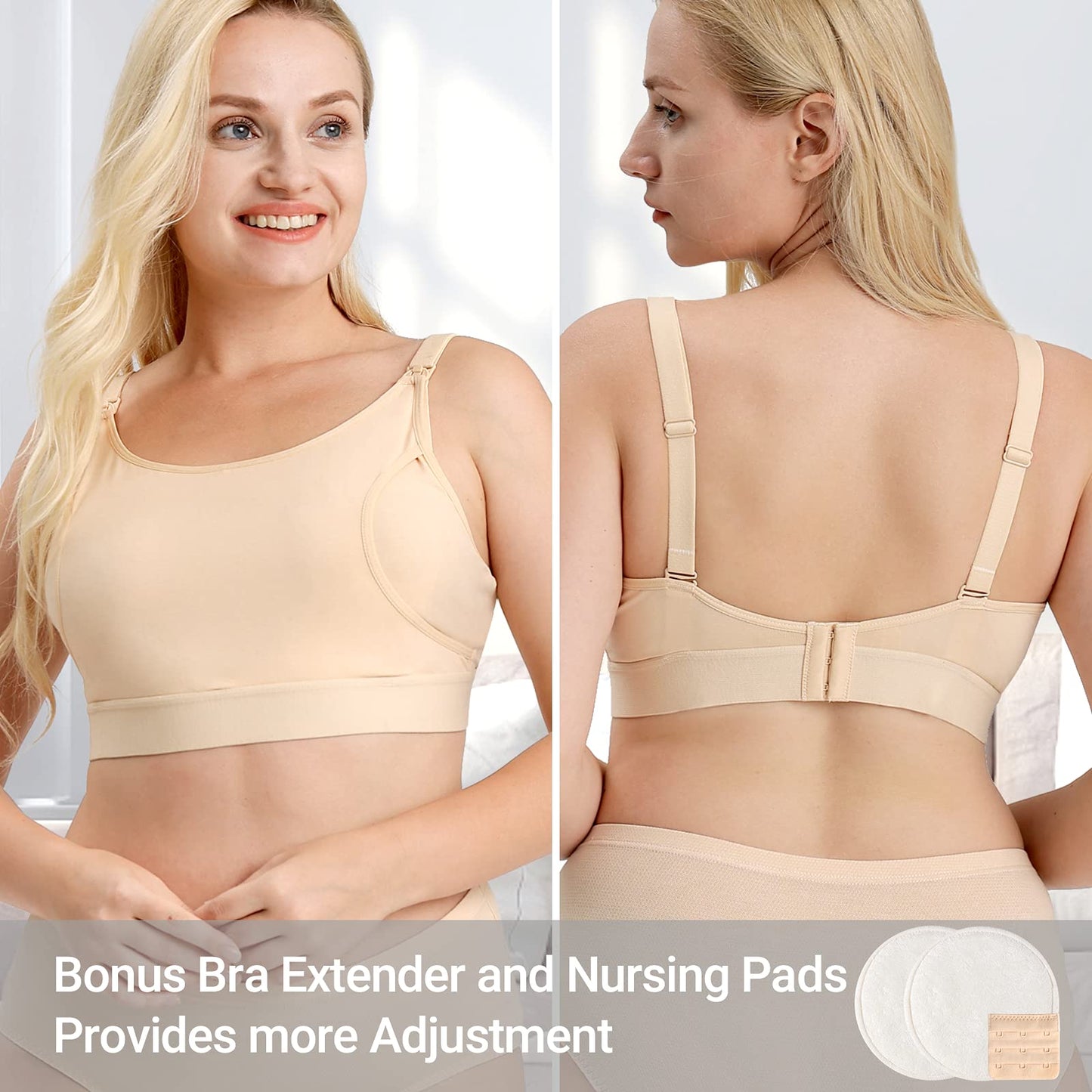 Momcozy Hands Free Pumping Bra, Amamentação e Bombeamento, XX-Large