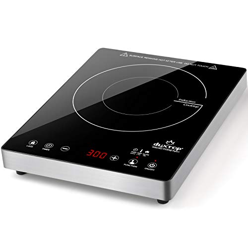 Duxtop Cooktop Portátil de Indução 1800W, Painel Sensor e Vidro Completo