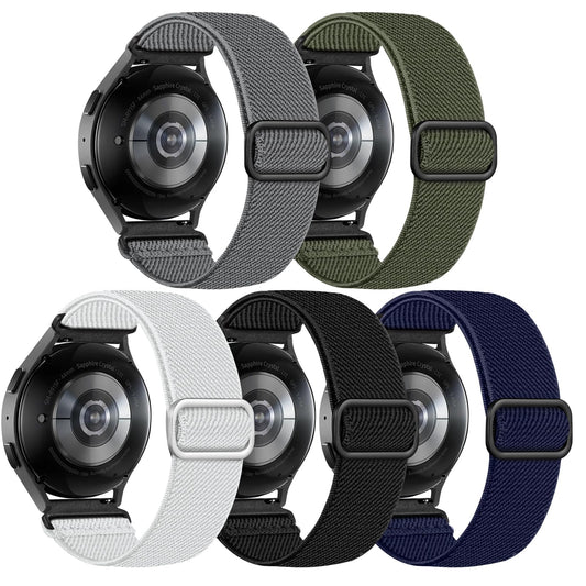 Lerobo 5 Pulseiras de Nylon p/ Samsung Galaxy Watch (cores variadas)