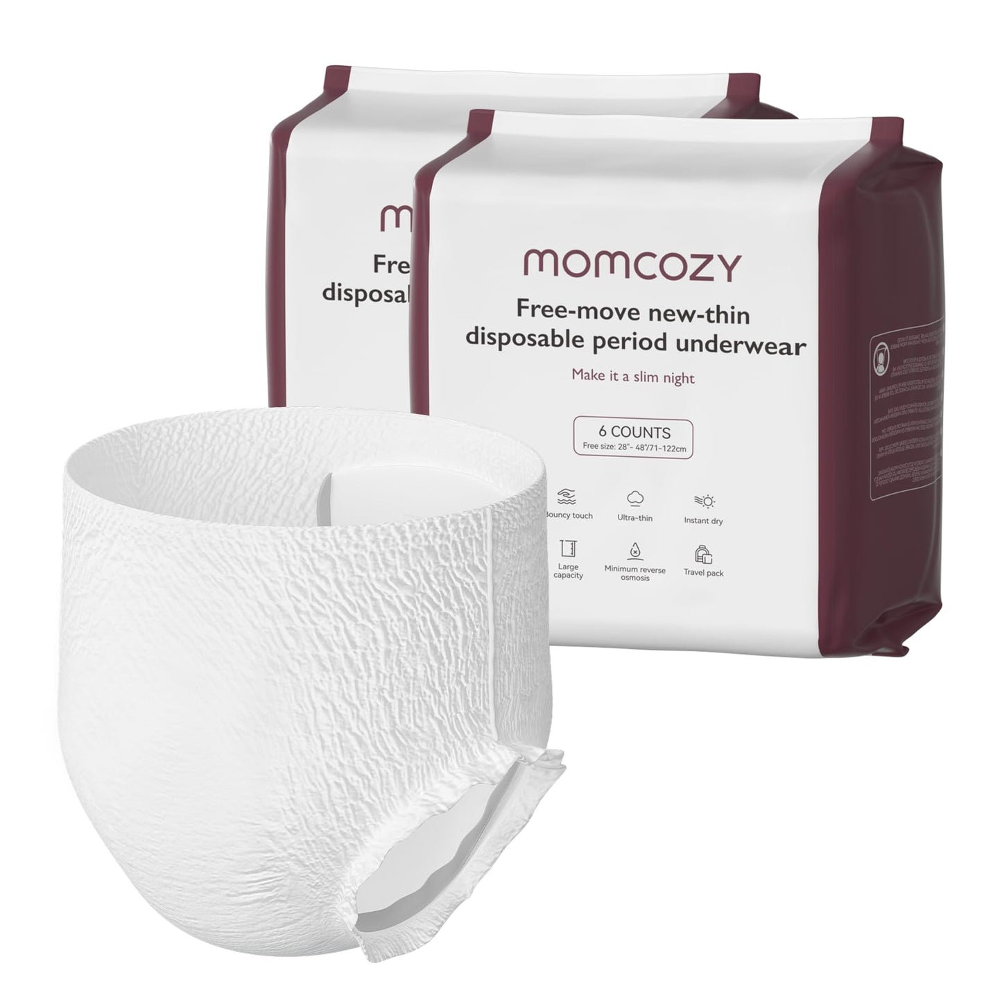 Momcozy Calcinhas Descartáveis Pós-Parto com Absorção, 12 Peças