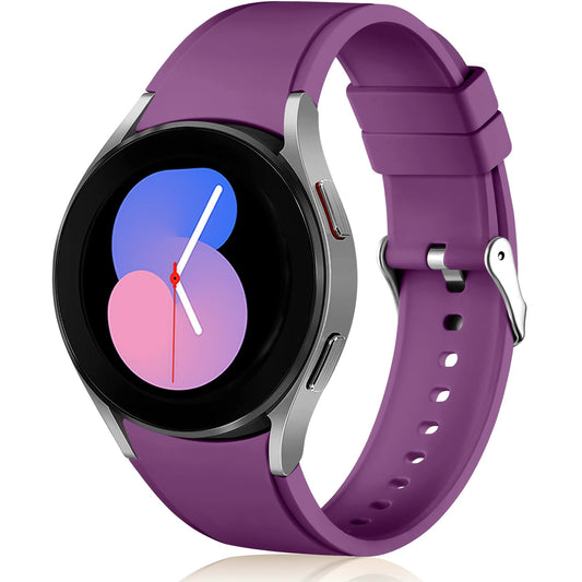 Lerobo Pulseira p/ Galaxy Watch 20mm Silicone (Roxo escuro)