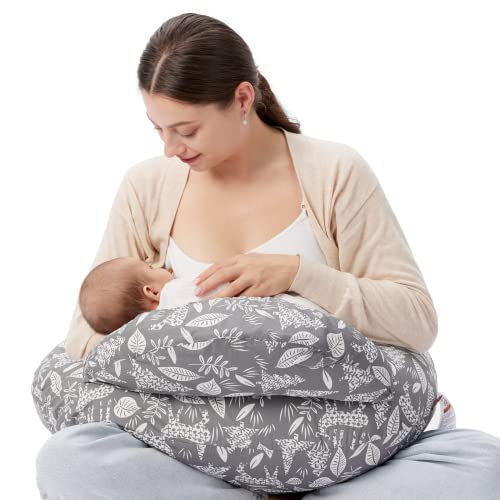 Momcozy Original Nursing Pillow, Almofada de Amamentação com Cerca de Segurança (Gazelle)