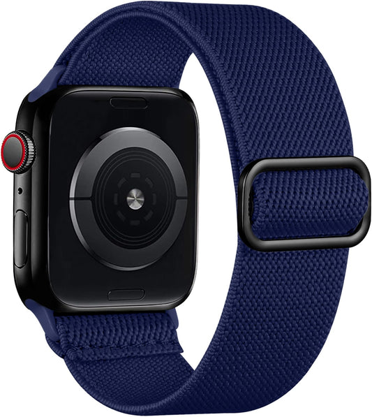 Lerobo Pulseira Trançada Compatível com Apple Watch (Azul Meia-Noite)