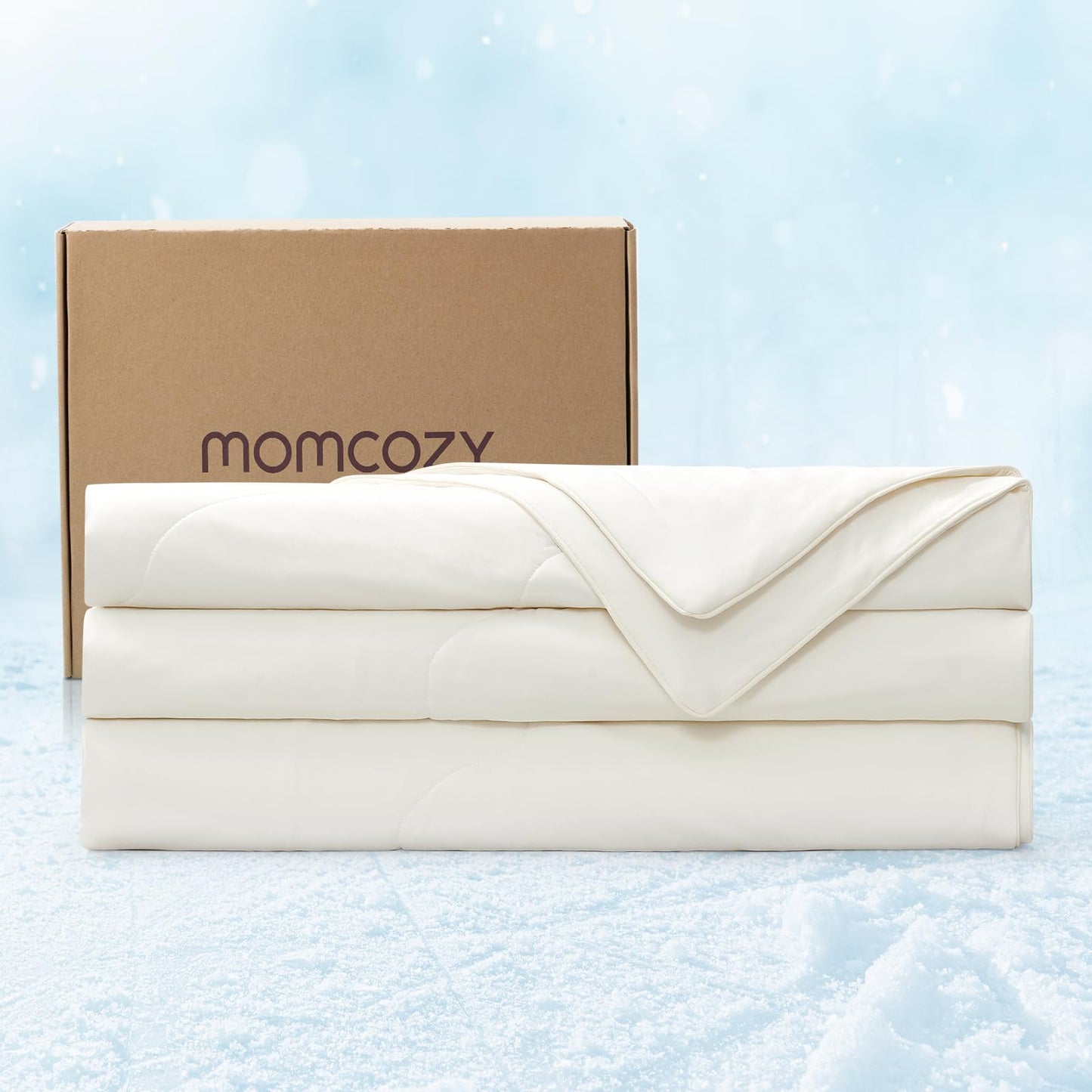 Momcozy Edredom Cooling Queen 229x229 cm Branco Marfim