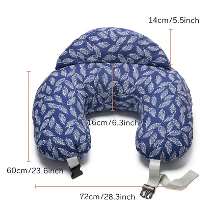 Momcozy Almofada de Amamentação Plus Size, Capa Removível, Azul Marinho