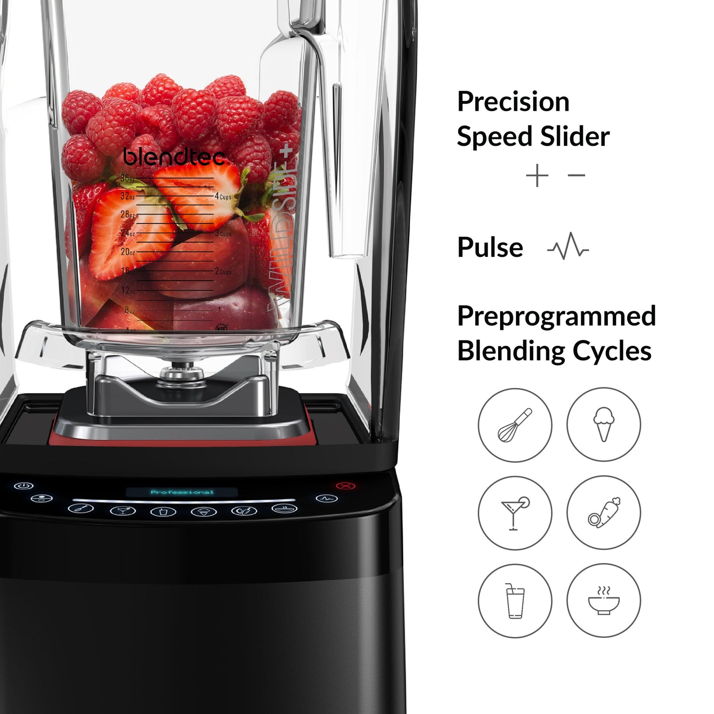 Blendtec Professional 800 com Jarra WildSide+ 90oz - Liquidificador Silencioso