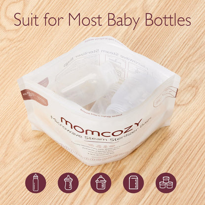 Momcozy Sacos Esterilizadores para Micro-ondas Reutilizáveis 20 un