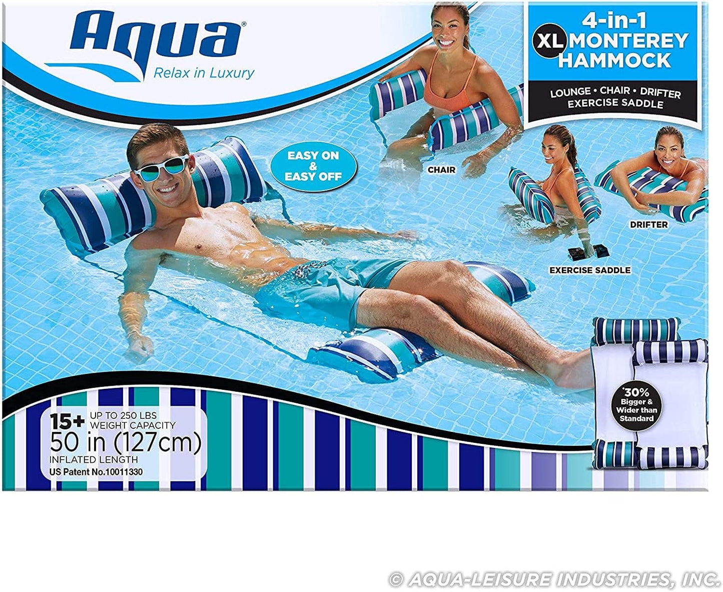 Aqua LEISURE Deluxe Flutuadores Infláveis Importados