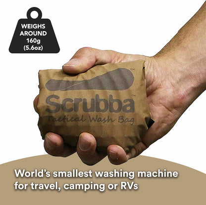 Scrubba Tactical Wash Bag - Lavadora Manual Portátil para Viagens