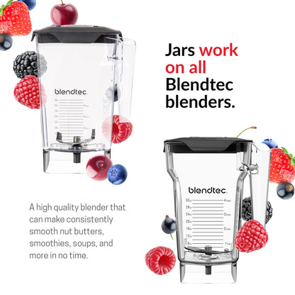 Blendtec Classic 575 Blender - Jarras WildSide+ e FourSide - Vermelho Poppy