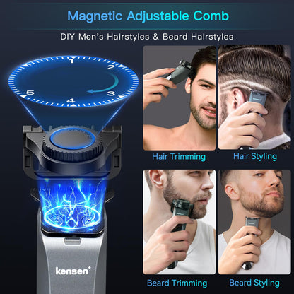 Trimmer Kensen para Corpo e Púbis Masculino Recarregável