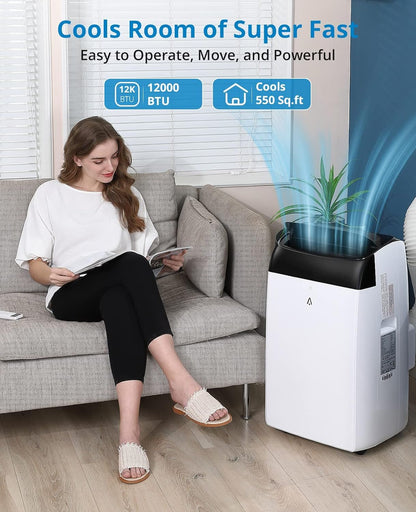 Takywep Ar-Condicionado Portátil 12.000 BTU 3 em 1 Branco