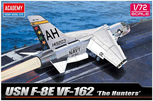 Academy USN F-8E VF-162 "The Hunters" 1/72 - Kit de Modelo