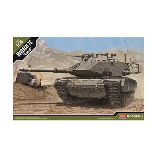 Academy 1/35 IDF Magach 7C Gimel - Kit de Montagem de Veículo Militar