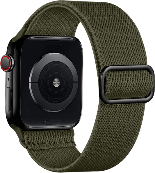 Lerobo Pulseira Trançada Nylon p/ Apple Watch (Verde)