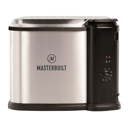 Masterbuilt Fritadeira Elétrica 3 em 1 com Cesta de Drenagem 10 L Inox 1650W