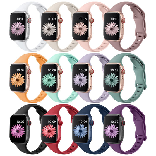 Lerobo 12 Pack Pulseiras Finas Compatíveis com Apple Watch (cores diversas)