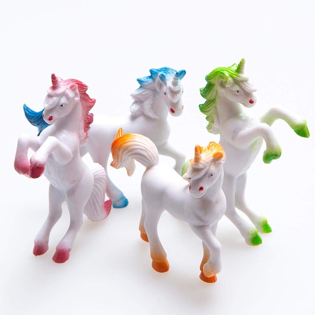 Rhode Island Novelty 3" Unicórnios de Vinil - Sortido, 1 Dúzia - Festa Unicornio