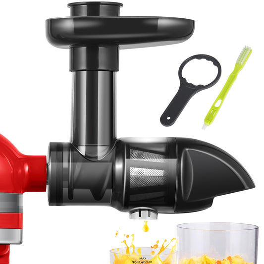 AMZCHEF Espremedor Masticating Compatível com KitchenAid Mixers (Preto)