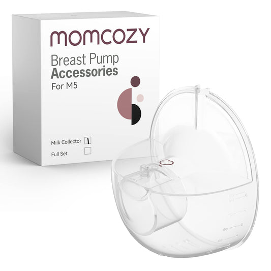 Momcozy Milk Collector Only Compatible with Momcozy M5 NOT for Others. Original M5 Breast Pump Replacement Accessories,