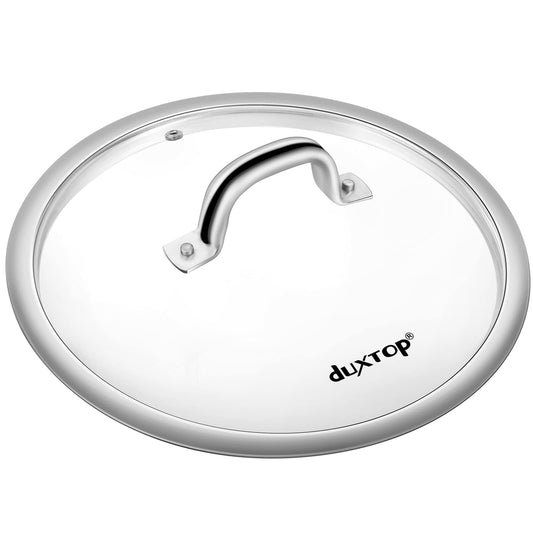 Duxtop Tampa de Vidro Temperado 7-5/8" com Borda de Aço Inox (Transparente)