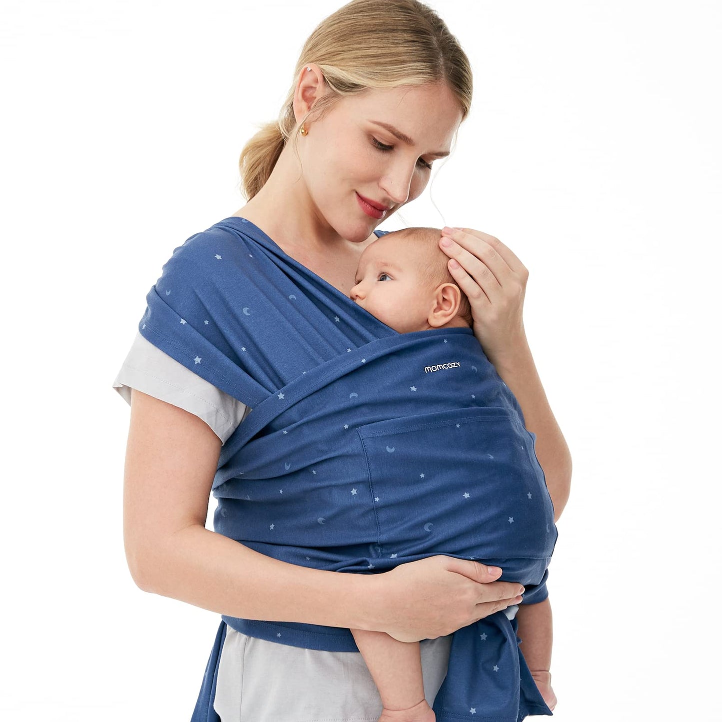 Momcozy Sling para Bebê Ergonômico, Wrap Ajustável para Recém-Nascido, Starry Sky