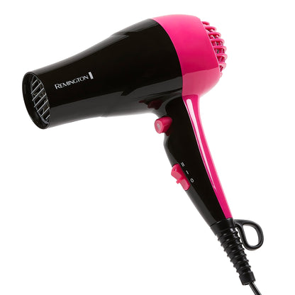 Secador Remington Compact Styler Portátil 1875W Preto e Rosa