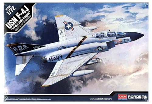 Academy 1/48 F-4J VF-84 Jolly Rogers - Modelo de Avião com Armas