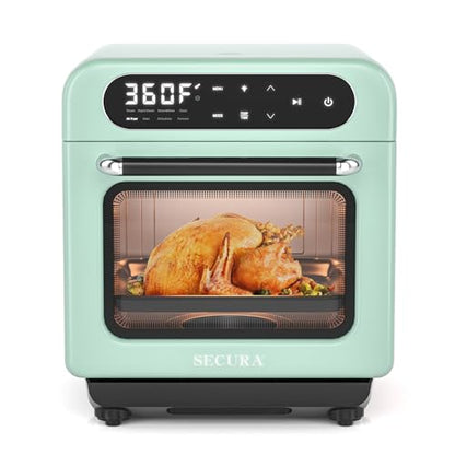 Secura Forno Airfryer a Vapor Multifuncional com 13 Quartos (Verde Menta)