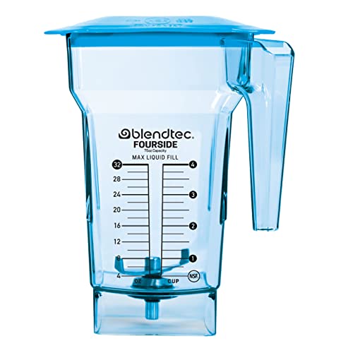 Blendtec 75 oz FourSide Commercial Jar - Azul, 32 oz Capacidade de Mistura