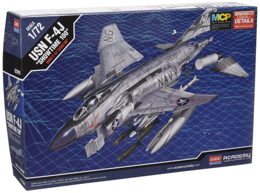 Academy USN F-4J Showtime 100" 1/72 - Modelo Militar com Marcação