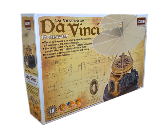 Academy Helicóptero Da Vinci - Modelo Diecast - #18159 - Série Máquinas