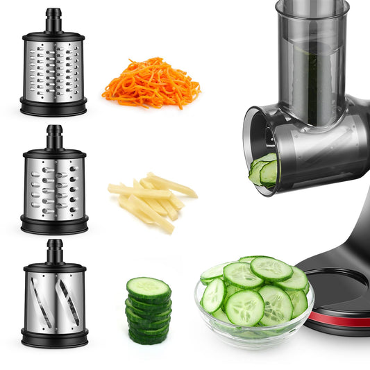 Acessório Ralador AMZCHEF para Juicer com 3 Lâminas Intercambiáveis (Inox)