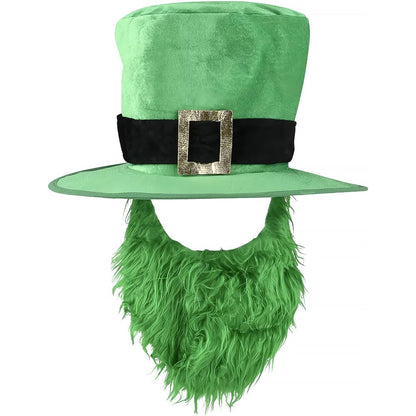 Chapéu e Barba St. Patrick's Day Rhode Island Novelty (Verde)