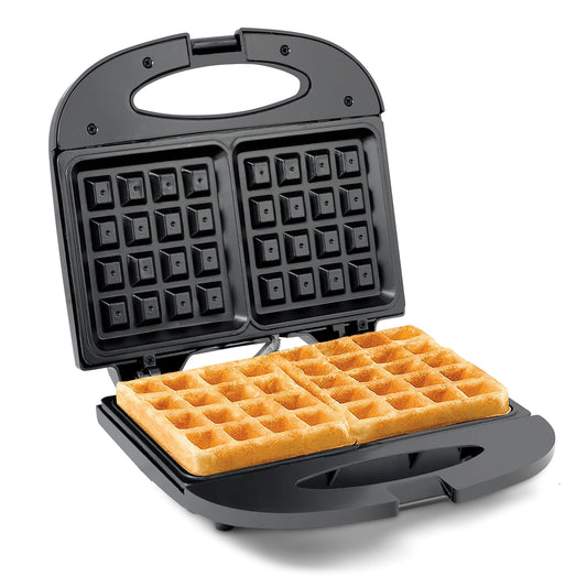 Elite Gourmet EWM-2207# Máquina Elétrica de Waffle 2 Fatias Preto