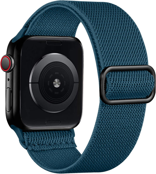 Lerobo Pulseira Nylon Elástico c/ Apple Watch (Azul Polar)