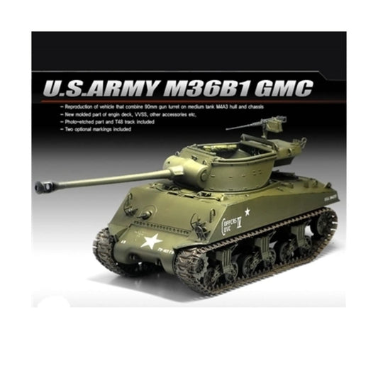 Academy U.S. Army M36B1 GMC 1/35 - Kit de Montagem com Acessórios