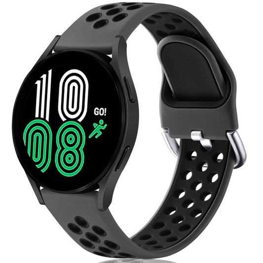 erobo Pulseira Silicone Compatível c/ Galaxy Watch 7/6/5/4 (Preto Antracite)