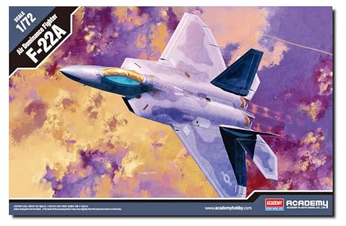 Academy F-22A Air Dominance Fighter 1/72 Modelo com Detalhes Premium