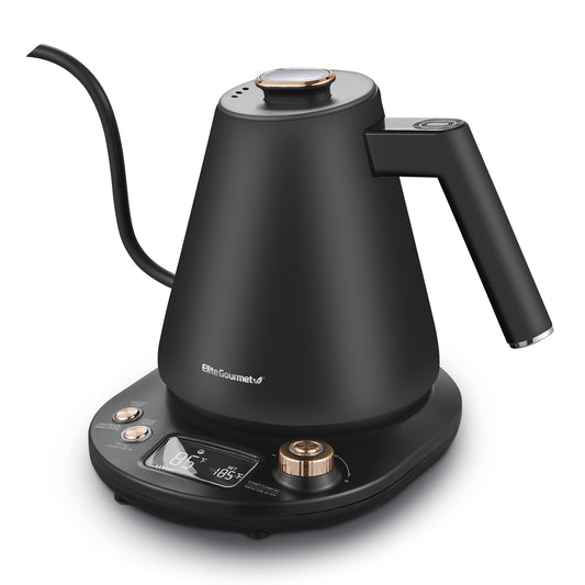 Elite Gourmet EKT3001 Chaleira Elétrica Digital 1L Preto/Cobre