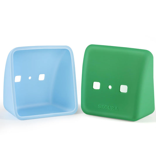 Secura Capas Protetoras de Silicone para Timer Visual TM021, 2-Pack (Azul/Verde)