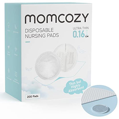 Momcozy Almofadas Descartáveis para Amamentação Ultra-Finas 200 Unidades