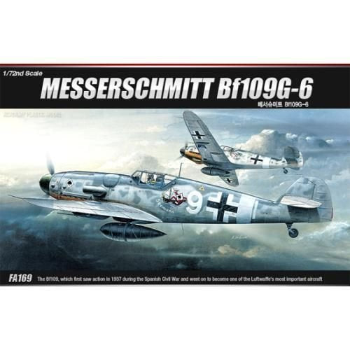 Academy 1/72 Messerschmitt Bf 109G-6 - Kit de Montagem para Avião