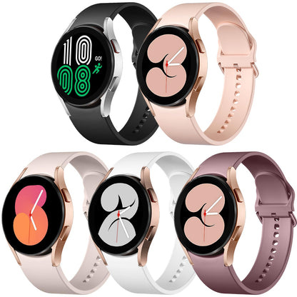 Lerobo Conjunto com 5 Pulseiras de Silicone Compatíveis com Galaxy Watch (Multicor)