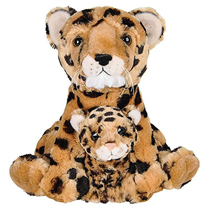 Rhode Island Novelty 11" e 5" Cheeta com Filhote - Pelúcia Mamãe e Bebê