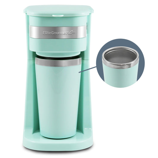 Elite Gourmet EHC113M Cafeteira Elétrica Compacta 14oz Menta