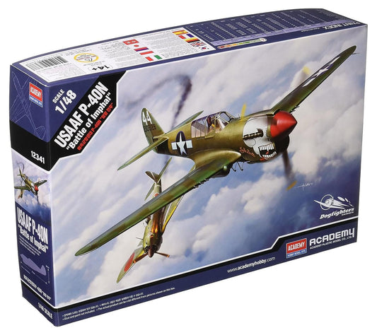 Academy 1/48 US Army Air Corps P-40N Warhawk - Modelo Plástico para Montagem