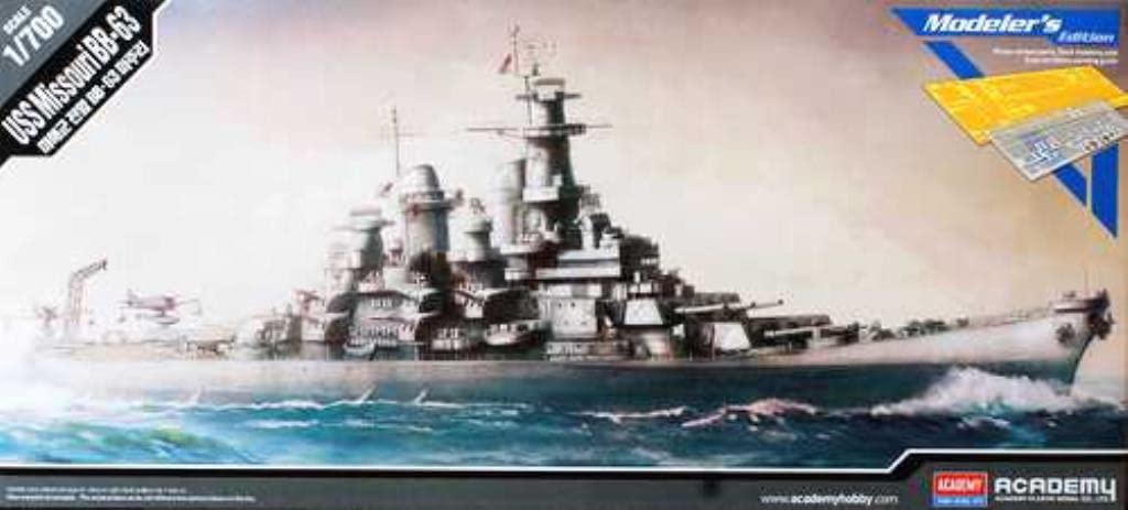 Academy 1/700 USS Missouri BB-63 Modelers Edition - Modelo de Navio