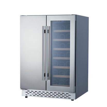 Takywep Adega e Refrigerador Dual Zone 110L Aço Inox Prata