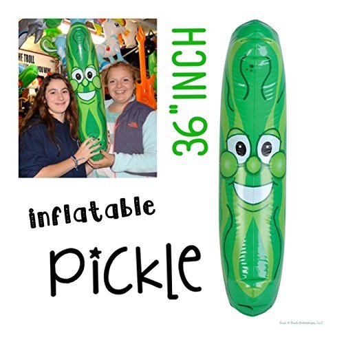 Rhode Island Novelty Giant Inflatable Pickle Head - 36" - Diversão na Piscina